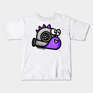 Turbo Snail - Turbosaurus (Purple) Kids T-Shirt